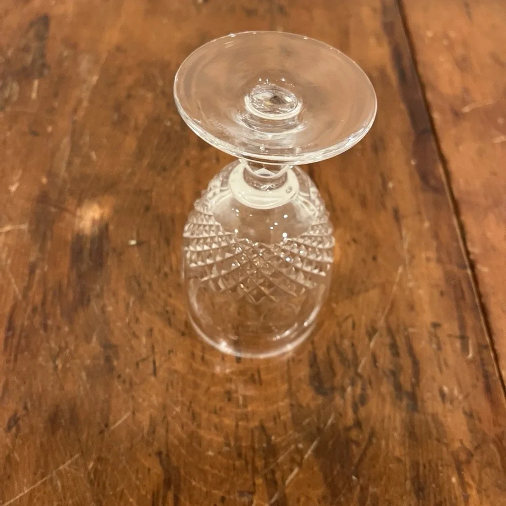 2 - Waterford Crystal Colleen Pattern - Short Stem Claret Wine Glasses 4 3/4